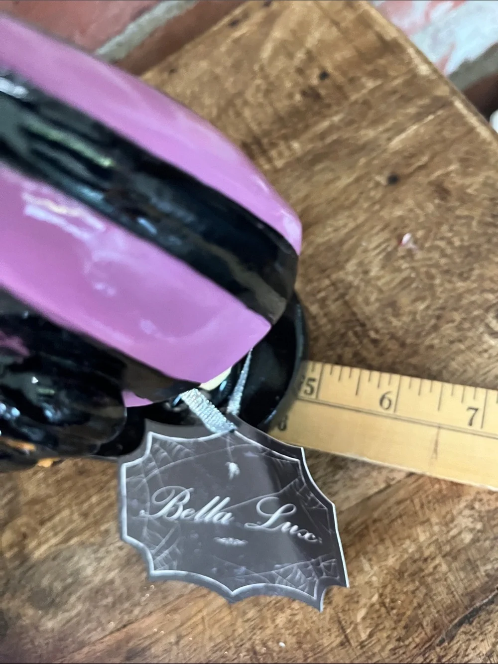 Bella Luxx Black & Purple Witch Pair with Orange Hats